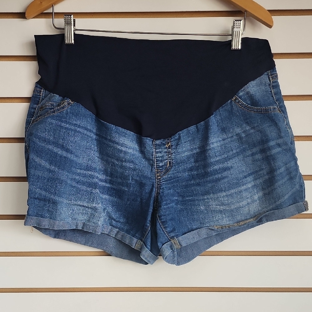 Materinty Jean Shorts